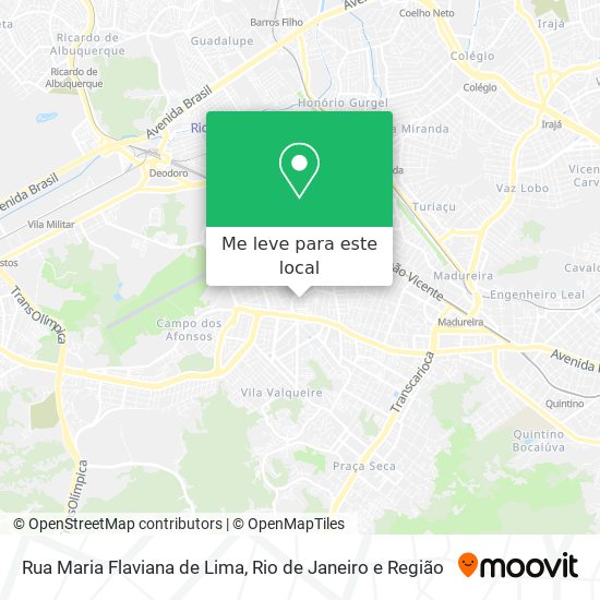 Rua Maria Flaviana de Lima mapa