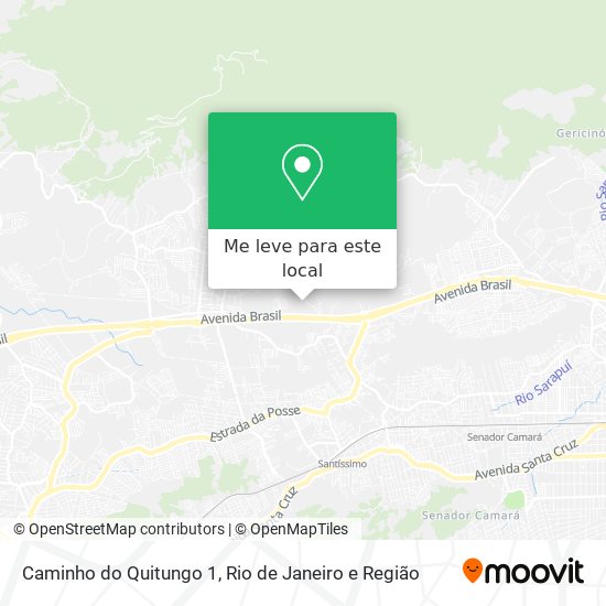 Caminho do Quitungo 1 mapa