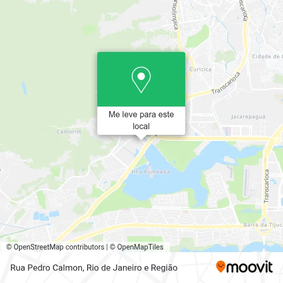 Rua Pedro Calmon mapa