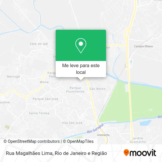 Rua Magalhães Lima mapa