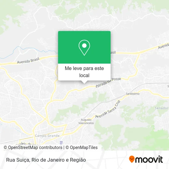 Rua Suiça mapa