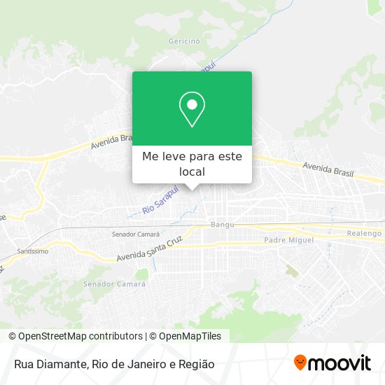 Rua Diamante mapa