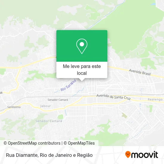 Rua Diamante mapa