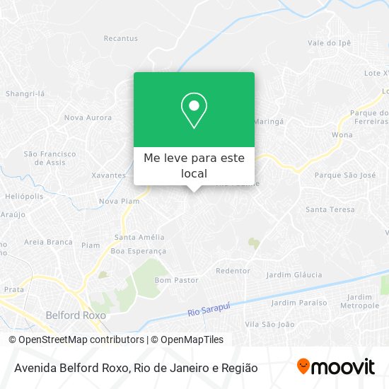 Avenida Belford Roxo mapa