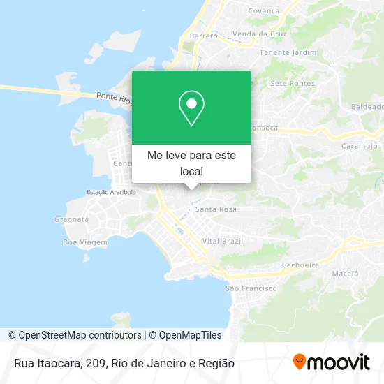 Rua Itaocara, 209 mapa