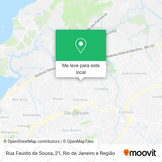 Rua Fausto de Sousa, 21 mapa