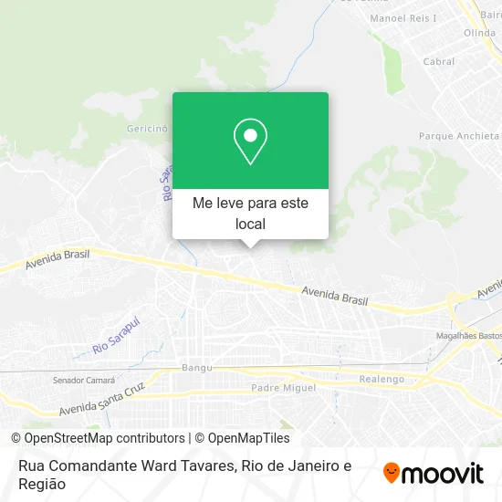 Rua Comandante Ward Tavares mapa