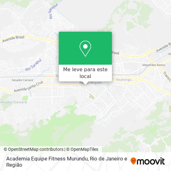 Academia Equipe Fitness Murundu mapa