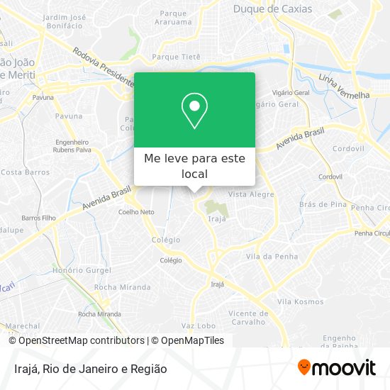 Irajá mapa