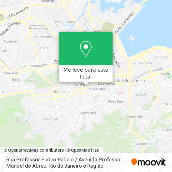 Rua Professor Eurico Rabelo / Avenida Professor Manoel de Abreu mapa