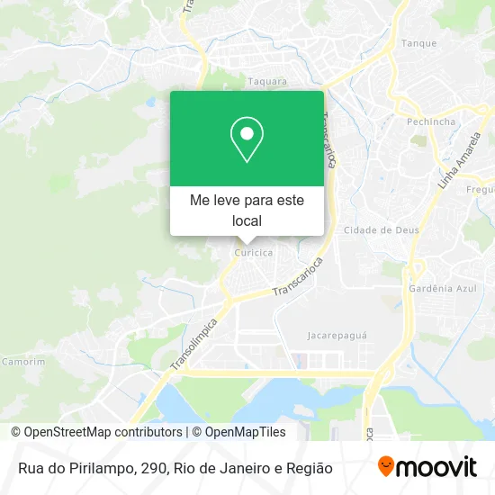 Rua do Pirilampo, 290 mapa