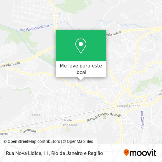 Rua Nova Lidice, 11 mapa