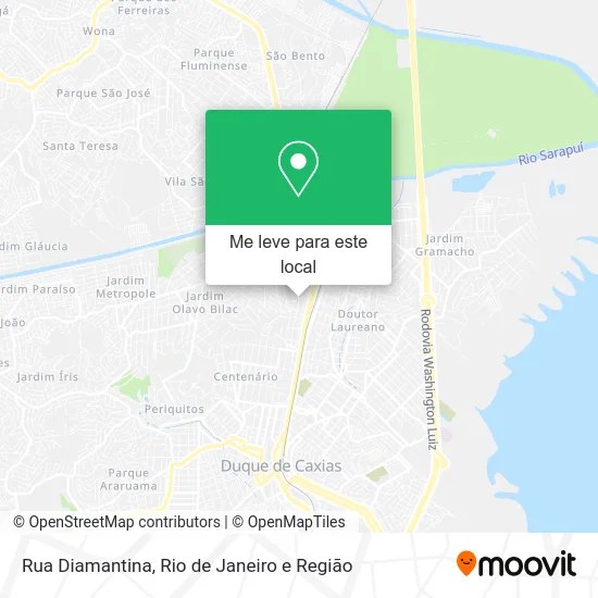 Rua Diamantina mapa