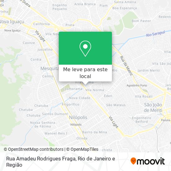 Rua Amadeu Rodrigues Fraga mapa
