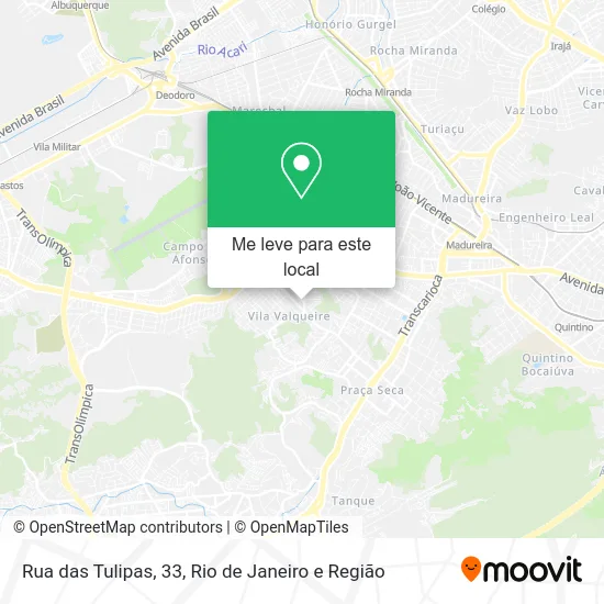 Rua das Tulipas, 33 mapa