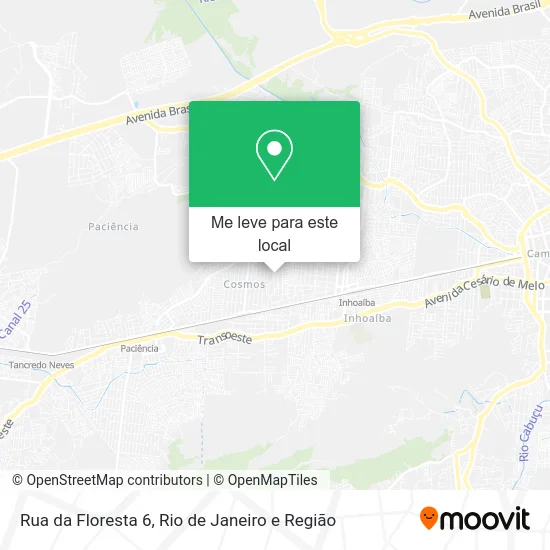 Rua da Floresta 6 mapa