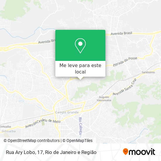 Rua Ary Lobo, 17 mapa