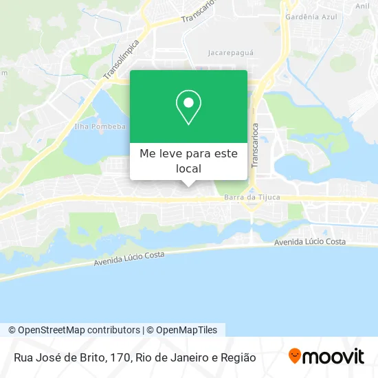 Rua José de Brito, 170 mapa