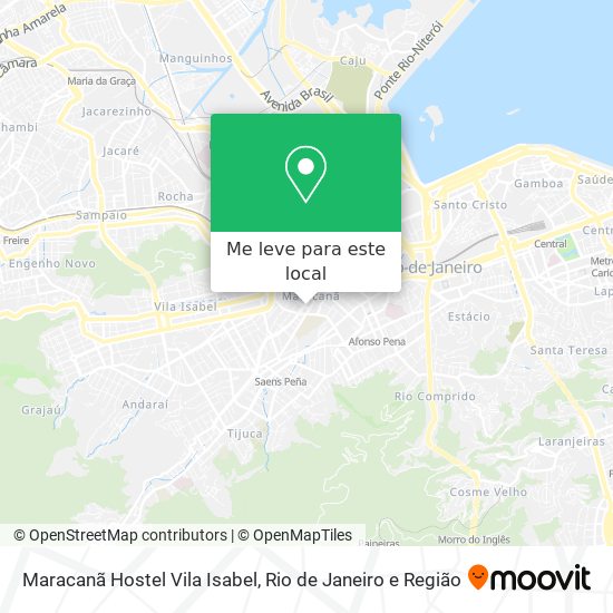 Maracanã Hostel Vila Isabel mapa