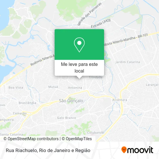 Rua Riachuelo mapa