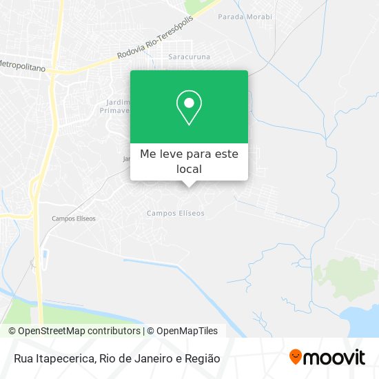Rua Itapecerica mapa