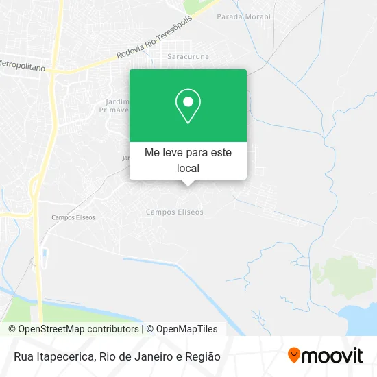 Rua Itapecerica mapa