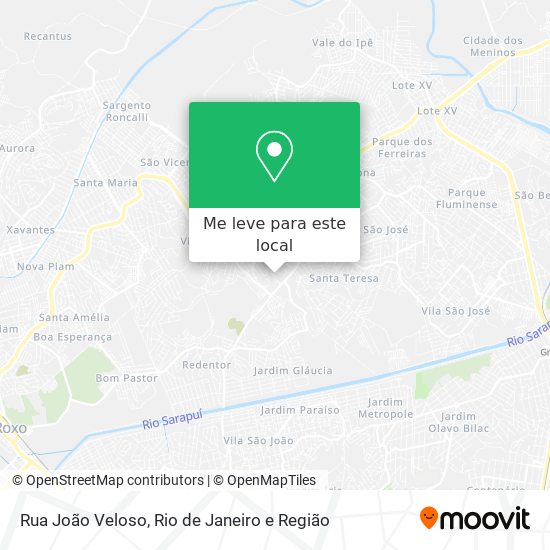 Rua João Veloso mapa
