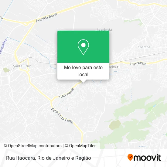 Rua Itaocara mapa