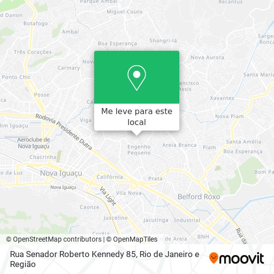 Rua Senador Roberto Kennedy 85 mapa