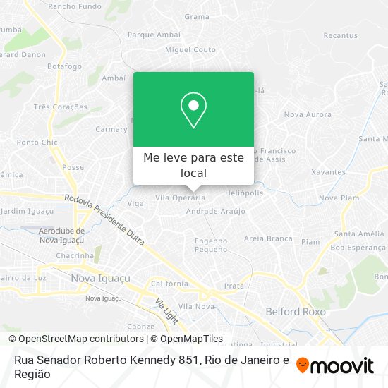 Rua Senador Roberto Kennedy 851 mapa