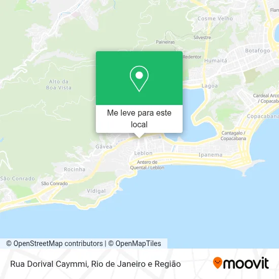 Rua Dorival Caymmi mapa