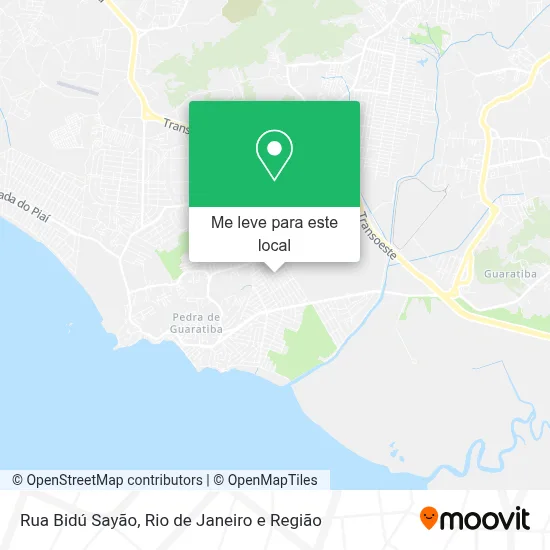 Rua Bidú Sayão mapa