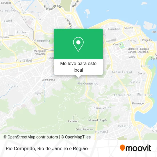 Rio Comprido mapa