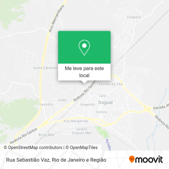 Rua Sebastião Vaz mapa