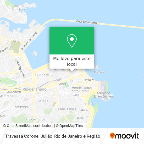 Travessa Coronel Julião mapa
