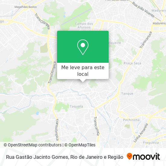 Rua Gastão Jacinto Gomes mapa