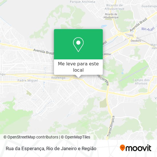 Rua da Esperança mapa