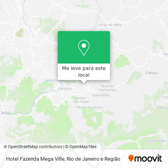 Hotel Fazenda Mega Ville mapa