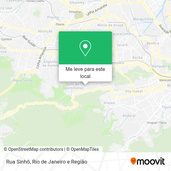 Rua Sinhô mapa