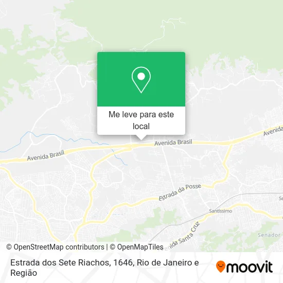 Estrada dos Sete Riachos, 1646 mapa