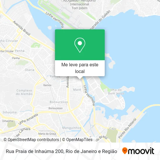 Rua Praia de Inhaúma 200 mapa
