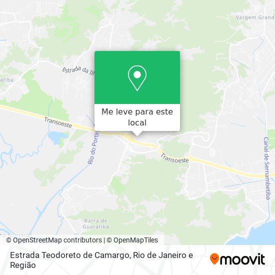 Estrada Teodoreto de Camargo mapa