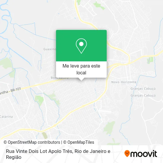 Rua Vinte Dois Lot Apolo Três mapa