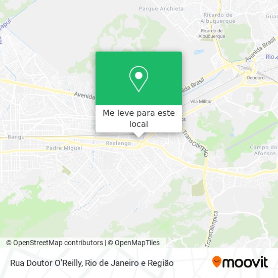 Rua Doutor O'Reilly mapa