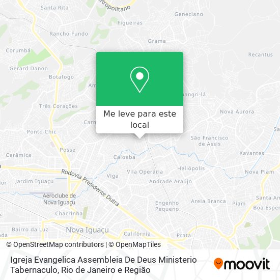 Igreja Evangelica Assembleia De Deus Ministerio Tabernaculo mapa