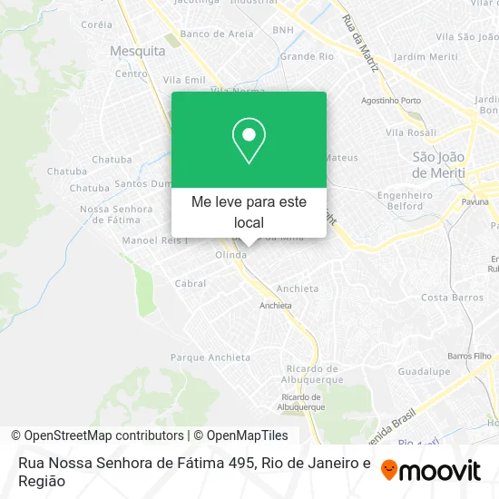 Rua Nossa Senhora de Fátima 495 mapa