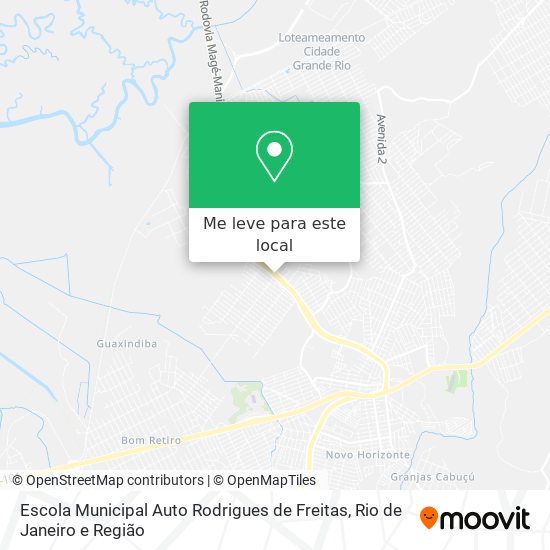 Escola Municipal Auto Rodrigues de Freitas mapa