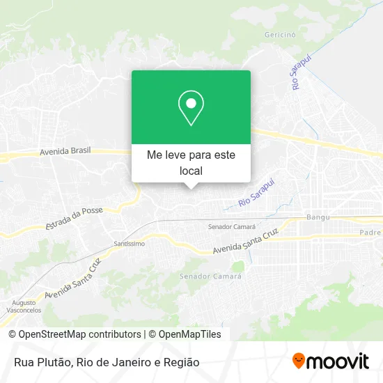 Rua Plutão mapa