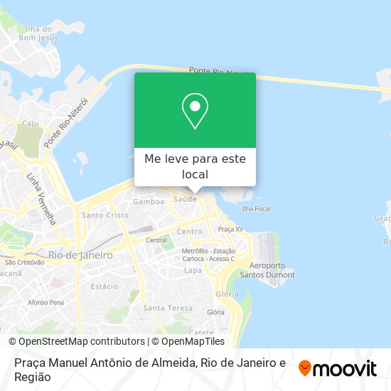 Praça Manuel Antônio de Almeida mapa