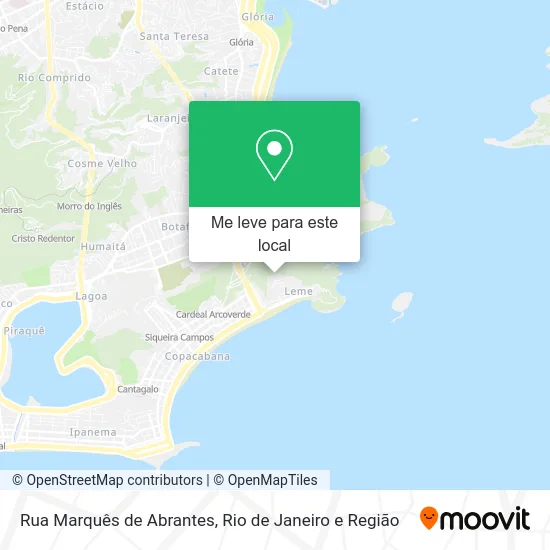 Rua Marquês de Abrantes mapa